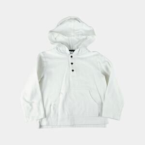 Janie & Jack White Cotton Sweatshirt Hoodie